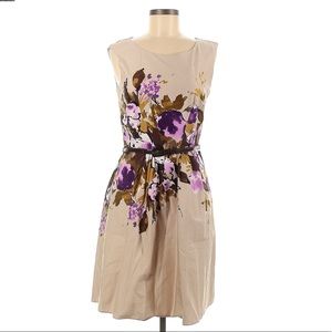 Nine West Floral Belted Dress